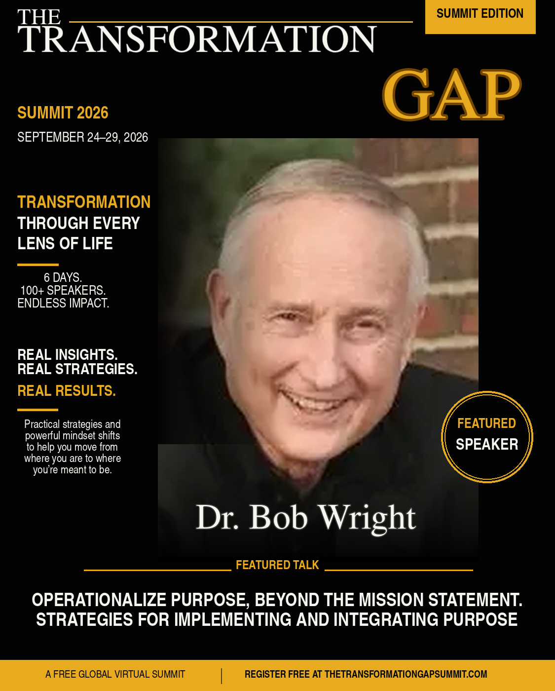Dr. Bob Wright speaker graphic