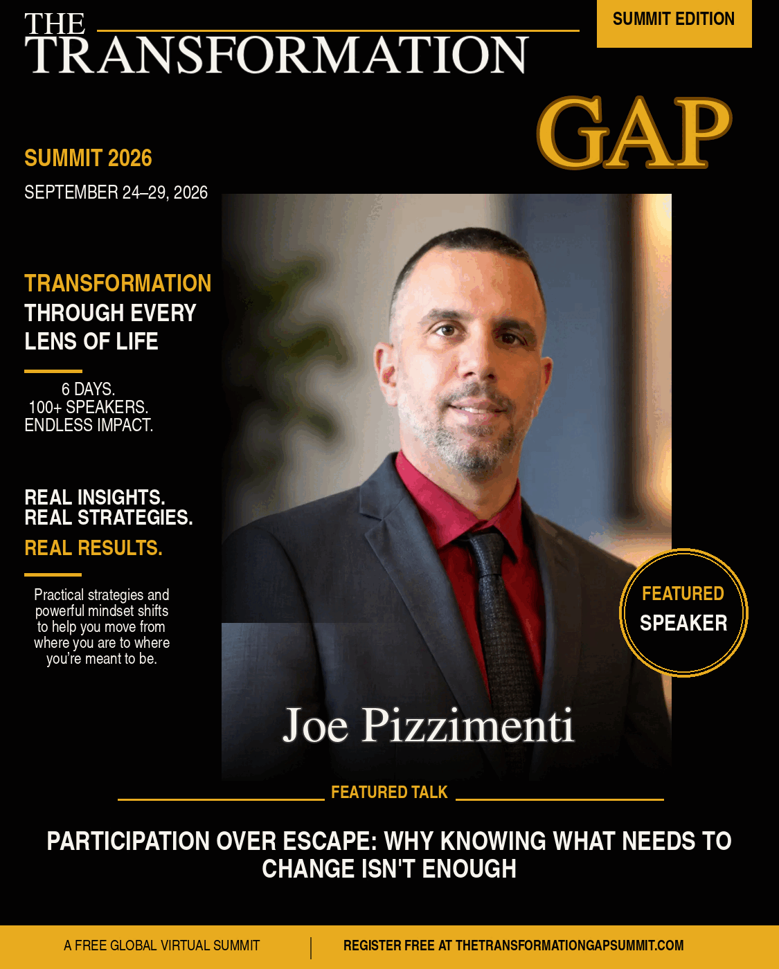 Joe Pizzimenti speaker graphic