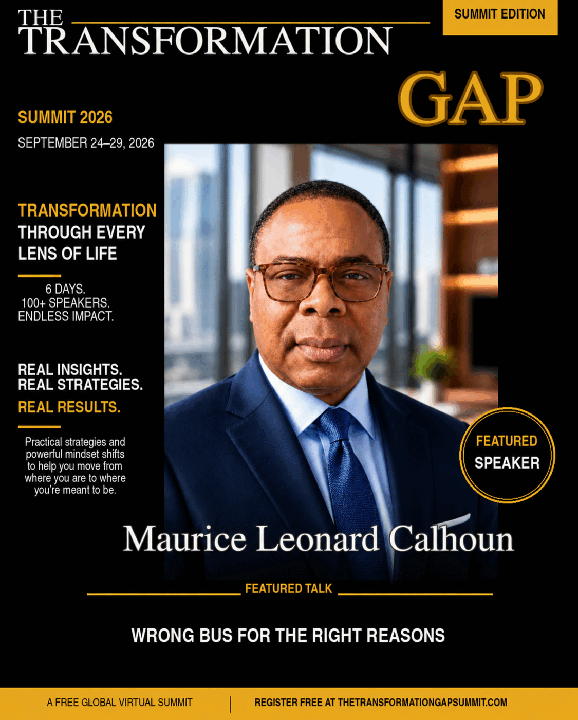 Maurice Leonard Calhoun speaker graphic